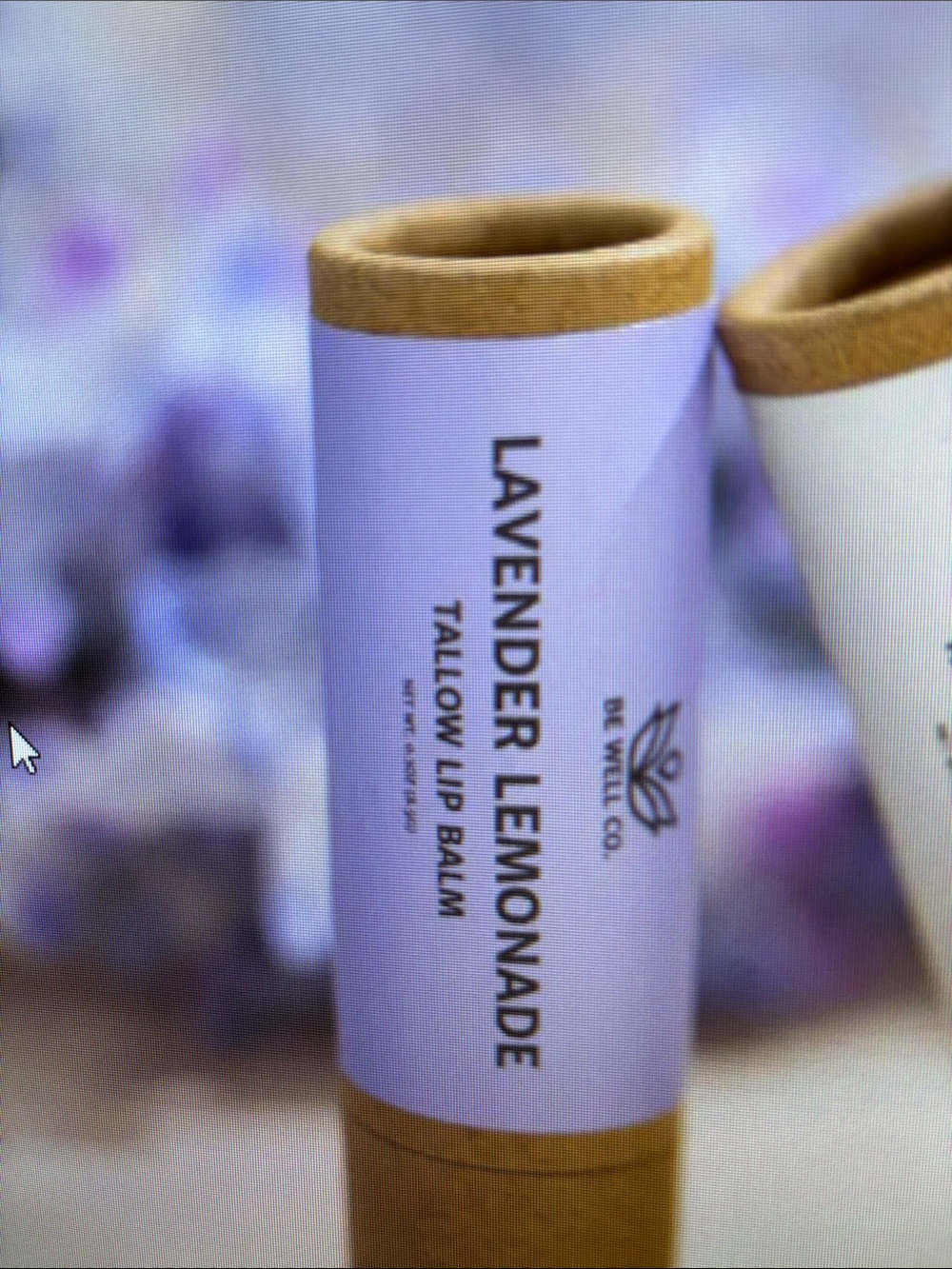 Be Well Lavender Lemonade Lip Balm - Natural Hydration Tallow Lip Balm.
